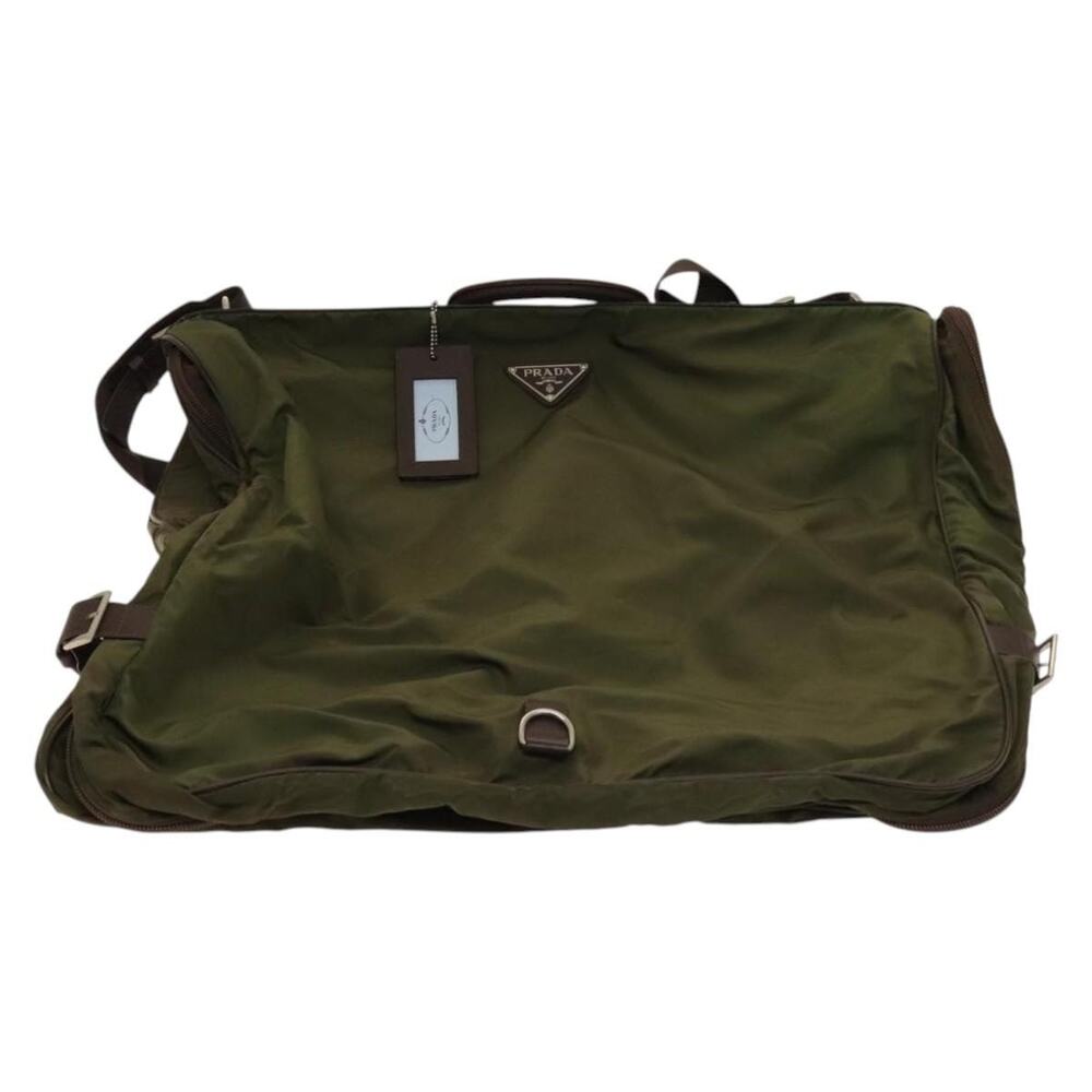 Prada Nylon Garment Cover Khaki Green